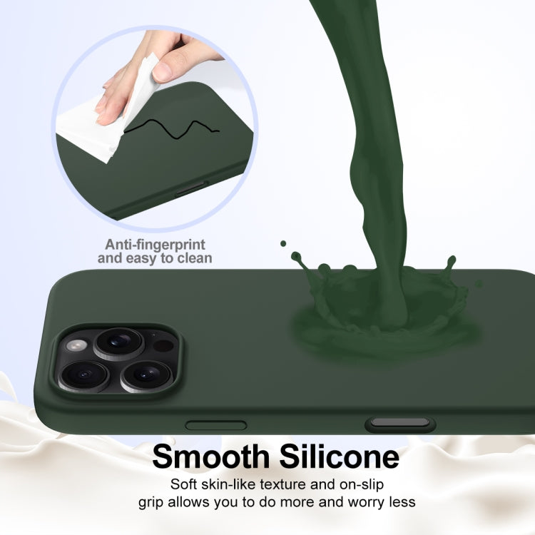 For iPhone 16 Pro Max Shockproof Silicone Magsafe Phone Case(Dark Green) - iPhone 16 Pro Max Cases by PMC Jewellery | Online Shopping South Africa | PMC Jewellery | Buy Now Pay Later Mobicred