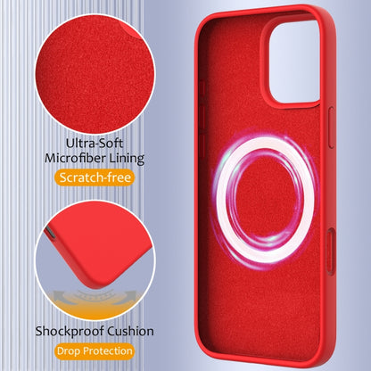 For iPhone 16 Pro Shockproof Silicone Magsafe Phone Case(Red) - iPhone 16 Pro Cases by PMC Jewellery | Online Shopping South Africa | PMC Jewellery | Buy Now Pay Later Mobicred