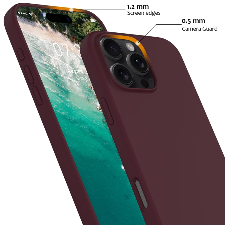 For iPhone 16 Pro Shockproof Silicone Magsafe Phone Case(Plum Color) - iPhone 16 Pro Cases by PMC Jewellery | Online Shopping South Africa | PMC Jewellery | Buy Now Pay Later Mobicred