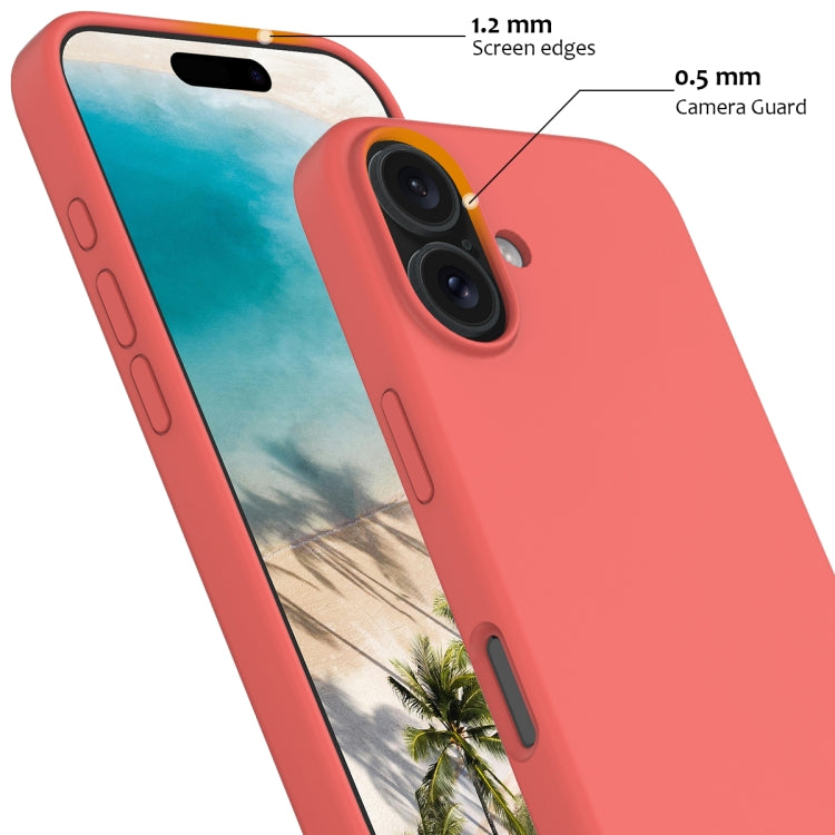 For iPhone 16 Plus Shockproof Silicone Magsafe Phone Case(Pink Orange) - iPhone 16 Plus Cases by PMC Jewellery | Online Shopping South Africa | PMC Jewellery | Buy Now Pay Later Mobicred