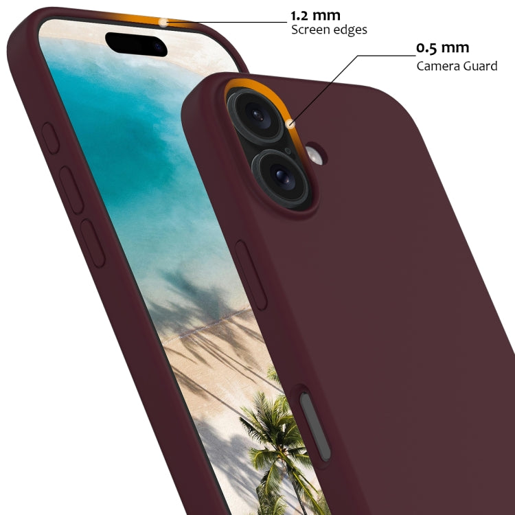 For iPhone 16 Plus Shockproof Silicone Magsafe Phone Case(Plum Color) - iPhone 16 Plus Cases by PMC Jewellery | Online Shopping South Africa | PMC Jewellery | Buy Now Pay Later Mobicred