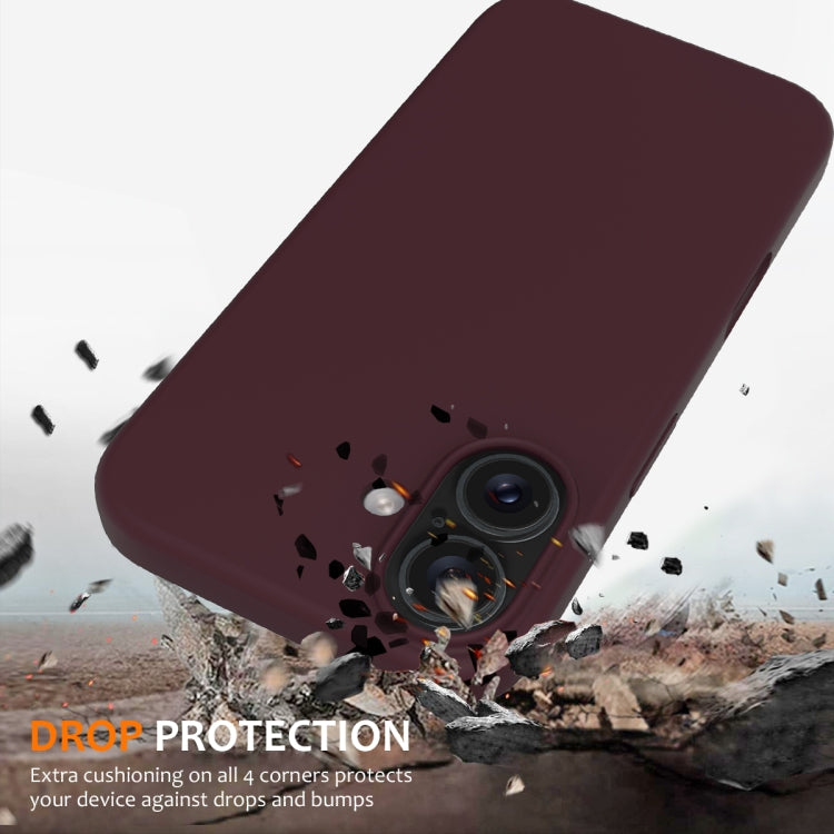 For iPhone 16 Shockproof Silicone Magsafe Phone Case(Plum Color) - iPhone 16 Cases by PMC TechLife | Online Shopping South Africa | PMC TechLife | Buy Now Pay Later Mobicred