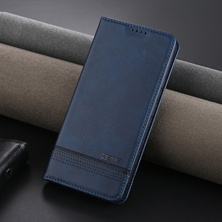 For Xiaomi Redmi K70/K70 Pro AZNS Magnetic Calf Texture Flip Leather Phone Case(Dark Blue) - free shipping - PMC Jewellery - Order now!