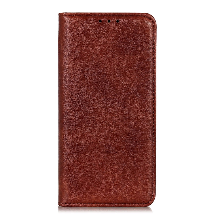 For iPhone 16 Pro Magnetic Crazy Horse Texture Horizontal Flip Leather Phone Case(Brown) - iPhone 16 Pro Cases by PMC Jewellery | Online Shopping South Africa | PMC Jewellery | Buy Now Pay Later Mobicred