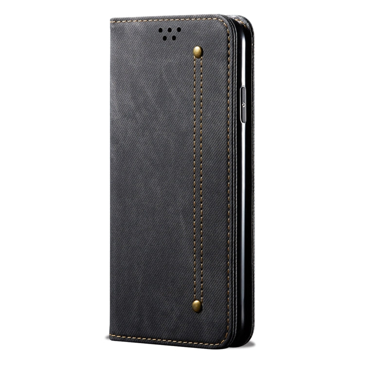 For vivo X100 Denim Texture Flip Leather Phone Case(Black) - X100 Cases by imak | Online Shopping South Africa | PMC Jewellery | Buy Now Pay Later Mobicred