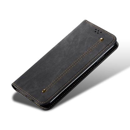 For vivo X100 Pro Denim Texture Flip Leather Phone Case(Black) - X100 Pro Cases by imak | Online Shopping South Africa | PMC Jewellery | Buy Now Pay Later Mobicred