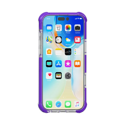 For iPhone 16 Pro Four-corner Shockproof TPU + Acrylic Phone Case(Purple) - iPhone 16 Pro Cases by PMC Jewellery | Online Shopping South Africa | PMC Jewellery | Buy Now Pay Later Mobicred