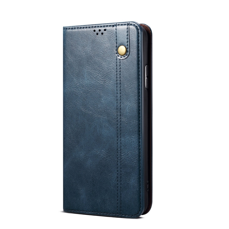 For Honor Magic6 Pro Oil Wax Crazy Horse Texture Leather Phone Case(Blue) - Honor Cases by PMC Jewellery | Online Shopping South Africa | PMC Jewellery | Buy Now Pay Later Mobicred