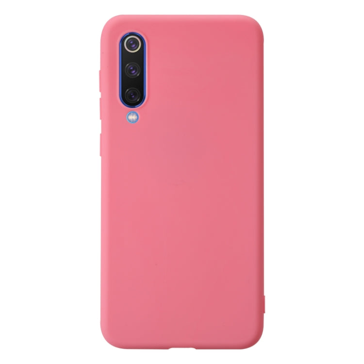 For Xiaomi Mi 9 SE Shockproof Frosted TPU Protective Case(Pink) - Xiaomi Cases by PMC Jewellery | Online Shopping South Africa | PMC Jewellery