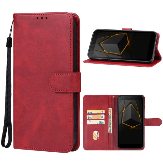 For DOOGEE S41T Leather Phone Case(Red) - Doogee Cases by PMC Jewellery | Online Shopping South Africa | PMC Jewellery | Buy Now Pay Later Mobicred
