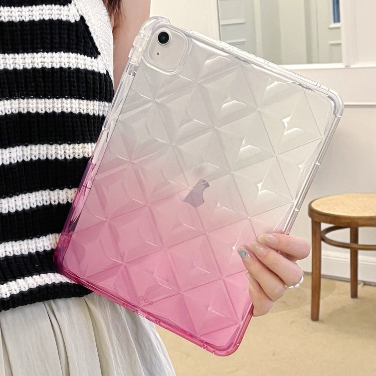 For iPad Air 11 2025 / 2024 Gradient Diamond Plaid TPU Tablet Case(Gradient Pink) - iPad Air 11 2025 / 2024 Cases by PMC TechLife | Online Shopping South Africa | PMC TechLife | Buy Now Pay Later Mobicred