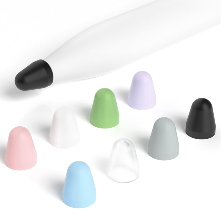 For Xiaomi Stylus Pen 2 8pcs / Set Silicone Wear-resistant Stylus Nib Cover(Black) - Pencil Accessories by PMC TechLife | Online Shopping South Africa | PMC TechLife