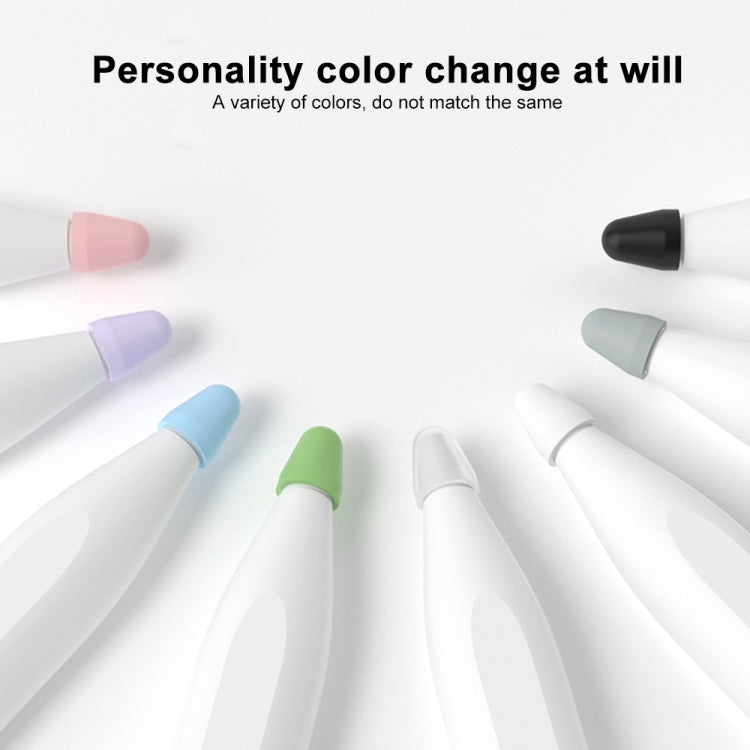 For Xiaomi Stylus Pen 2 8pcs / Set Silicone Wear-resistant Stylus Nib Cover(Black) - Pencil Accessories by PMC TechLife | Online Shopping South Africa | PMC TechLife