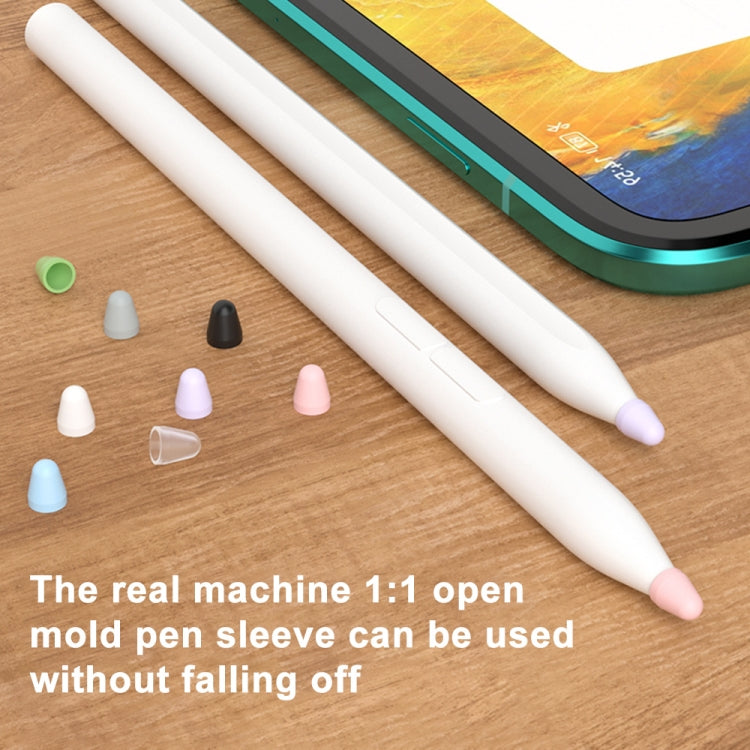 For Xiaomi Stylus Pen 2 8pcs / Set Silicone Wear-resistant Stylus Nib Cover(Black) - Pencil Accessories by PMC TechLife | Online Shopping South Africa | PMC TechLife