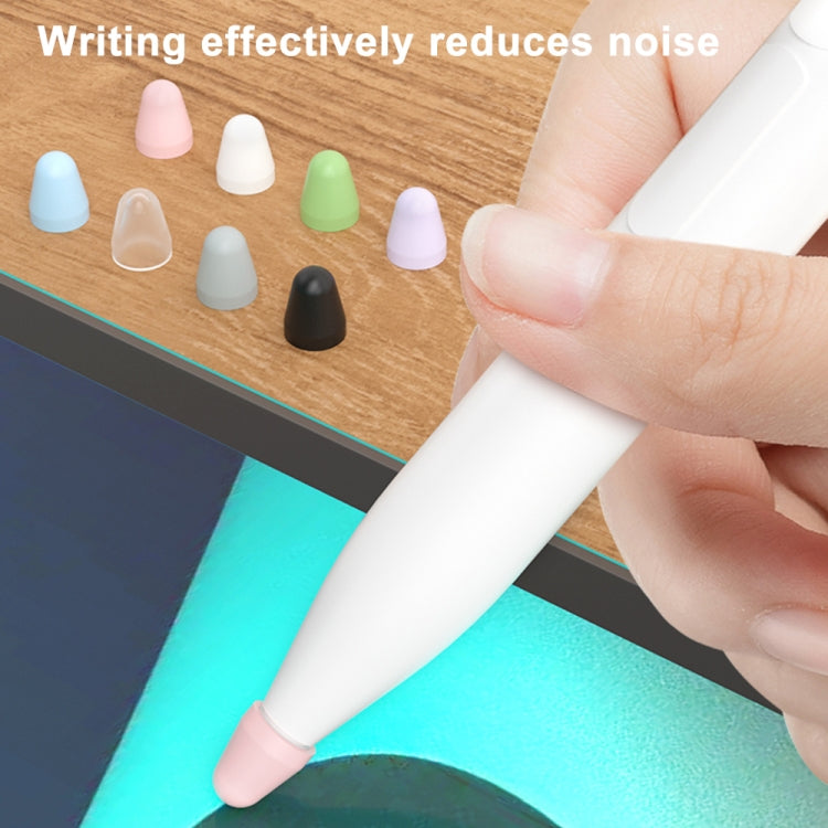For Xiaomi Stylus Pen 2 8pcs / Set Silicone Wear-resistant Stylus Nib Cover(Transparent) - Pencil Accessories by PMC TechLife | Online Shopping South Africa | PMC TechLife