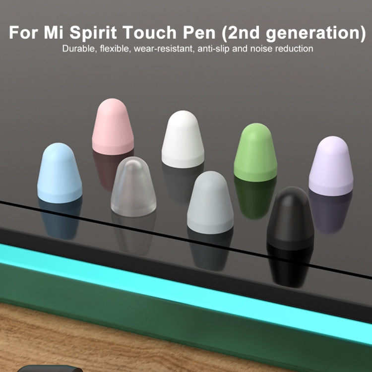For Xiaomi Stylus Pen 2 8pcs / Set Silicone Wear-resistant Stylus Nib Cover(Black) - Pencil Accessories by PMC TechLife | Online Shopping South Africa | PMC TechLife