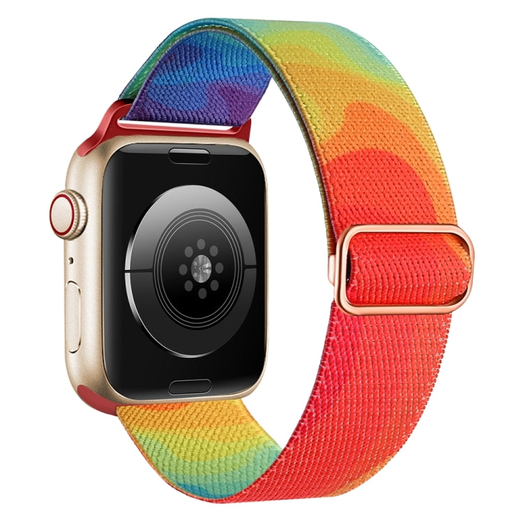 For Apple Watch 8 45mm  Painted Pattern Nylon Replacement Watch Band(Liquid Colorful) - free shipping - PMc TechLife - Order now!