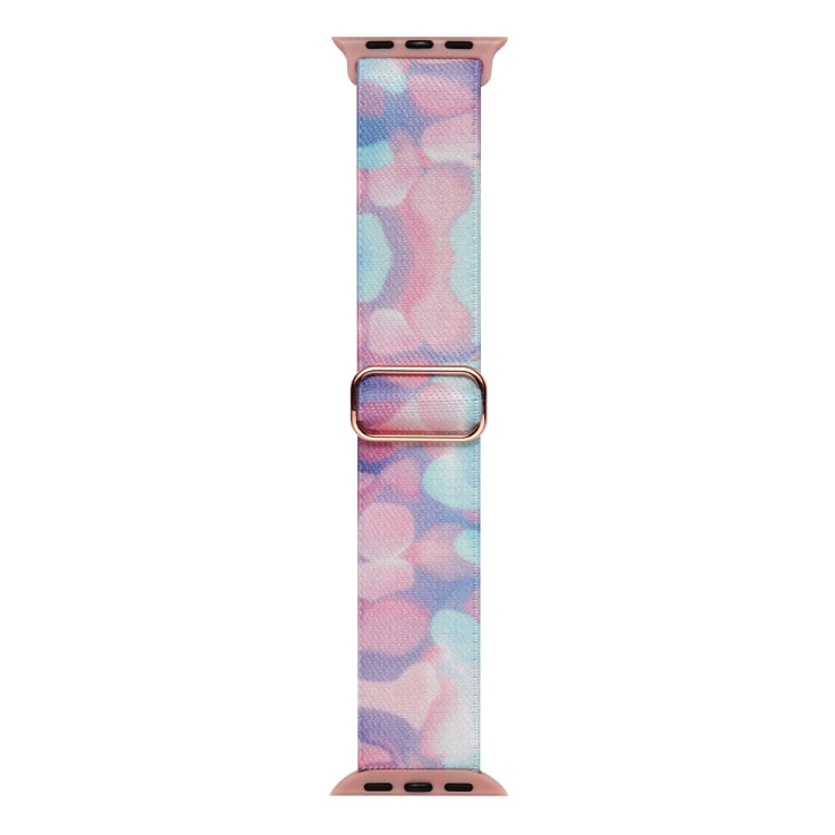 For Apple Watch 5 44mm Painted Pattern Nylon Replacement Watch Band(Water Fluid) - Watch Bands by PMc TechLife | Online Shopping South Africa | PMc TechLife | Buy Now Pay Later Mobicred