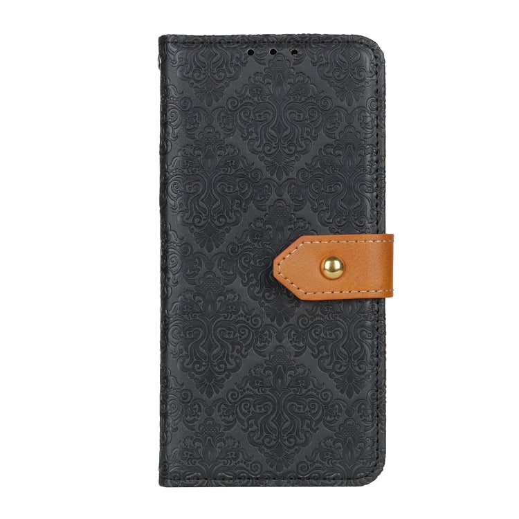 For OnePlus Nord CE4 5G / K12 5G European Floral Embossed Flip Leather Phone Case(Black) - OnePlus Cases by PMC TechLife | Online Shopping South Africa | PMC TechLife | Buy Now Pay Later Mobicred