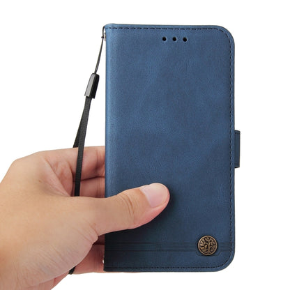 For Google Pixel 9 Pro Skin Feel Life Tree Metal Button Leather Phone Case(Blue) - Google Cases by PMC Jewellery | Online Shopping South Africa | PMC Jewellery | Buy Now Pay Later Mobicred