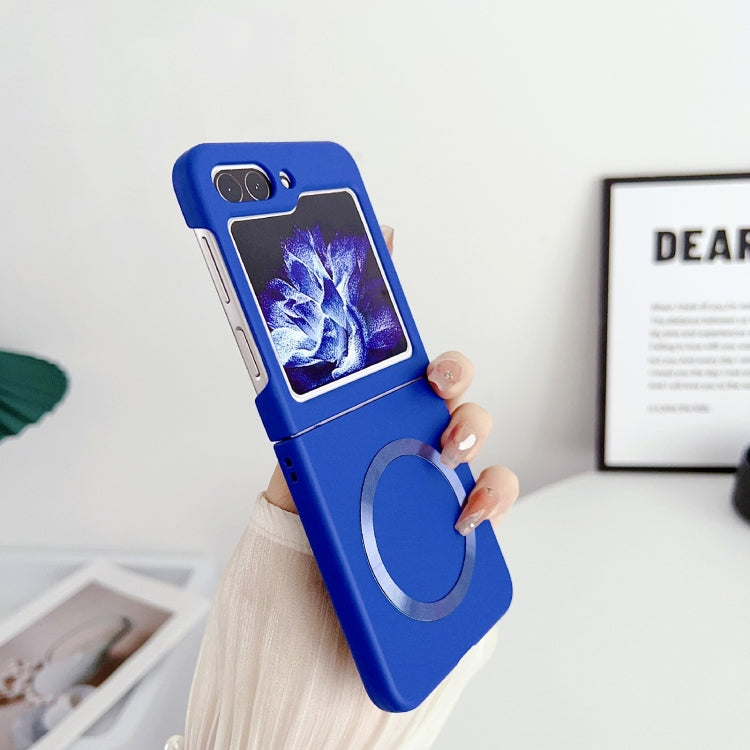 For Samsung Galaxy Z Flip5 Skin Feel Magsafe Magnetic Shockproof PC Phone Case(Dark Blue) - Galaxy Z Flip5 Cases by PMC Jewellery | Online Shopping South Africa | PMC Jewellery