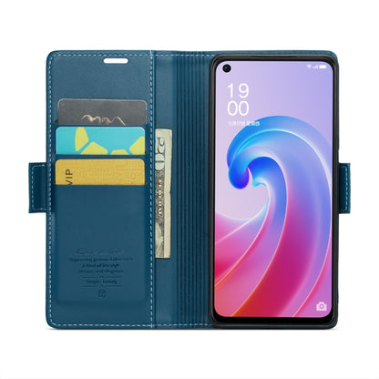 For Realme 9i 4G CaseMe 023 Butterfly Buckle Litchi Texture RFID Anti-theft Leather Phone Case(Blue) - Realme Cases by CaseMe | Online Shopping South Africa | PMC Jewellery | Buy Now Pay Later Mobicred