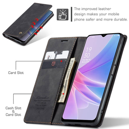 For OPPO A58 5G / A58X 5G CaseMe 013 Multifunctional Horizontal Flip Leather Phone Case(Black) - OPPO Cases by CaseMe | Online Shopping South Africa | PMC Jewellery | Buy Now Pay Later Mobicred