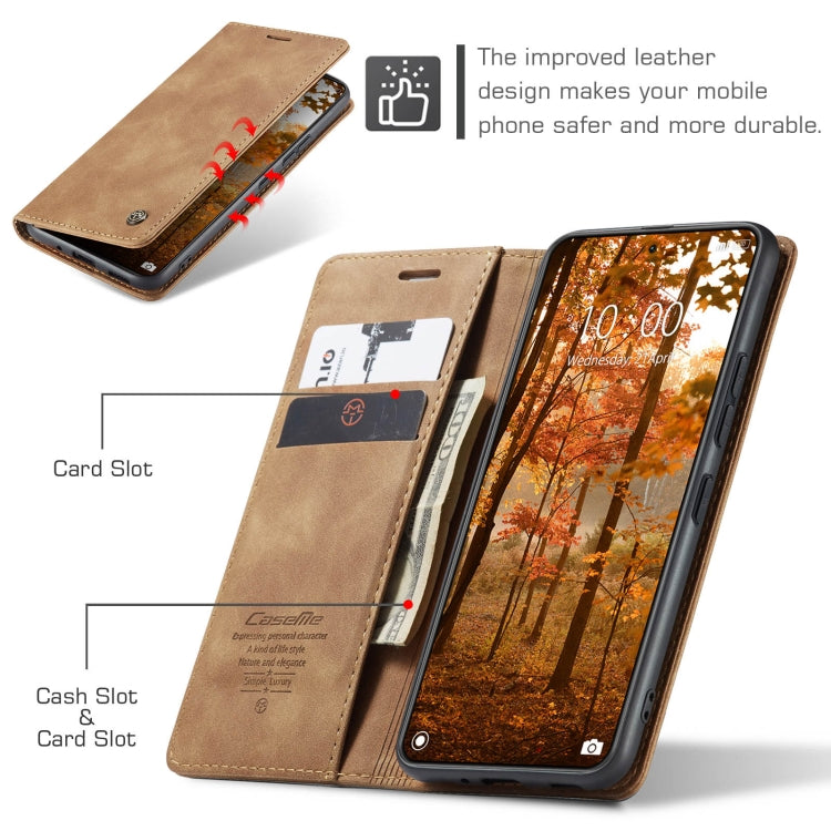 For Xiaomi 14 Pro CaseMe 013 Multifunctional Horizontal Flip Leather Phone Case(Brown) - 14 Pro Cases by CaseMe | Online Shopping South Africa | PMC Jewellery | Buy Now Pay Later Mobicred