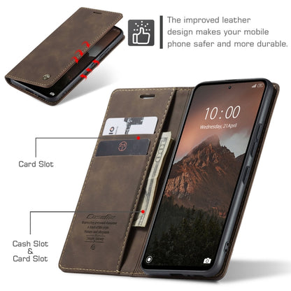 For Xiaomi Redmi Note 13 4G CaseMe 013 Multifunctional Horizontal Flip Leather Phone Case(Coffee) - Xiaomi Cases by CaseMe | Online Shopping South Africa | PMC Jewellery | Buy Now Pay Later Mobicred