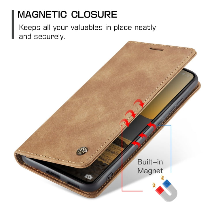 For Xiaomi Redmi Note 13 Pro 5G CaseMe 013 Multifunctional Horizontal Flip Leather Phone Case(Brown) - Xiaomi Cases by CaseMe | Online Shopping South Africa | PMC Jewellery | Buy Now Pay Later Mobicred