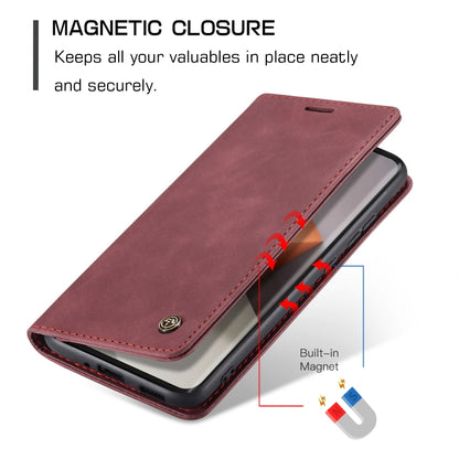 For Xiaomi Redmi Note 13 Pro+ CaseMe 013 Multifunctional Horizontal Flip Leather Phone Case(Wine Red) - Xiaomi Cases by CaseMe | Online Shopping South Africa | PMC Jewellery | Buy Now Pay Later Mobicred