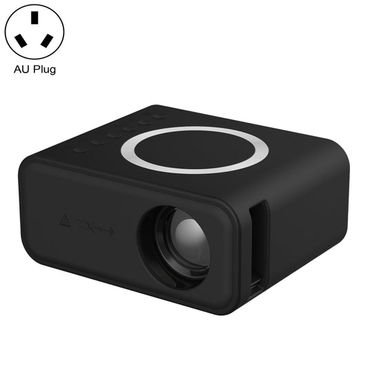 T300S 320x240 24ANSI Lumens Mini LCD Projector Supports Wired & Wireless Same Screen, Specification:AU Plug(Black) - Mini Projector by PMC Jewellery | Online Shopping South Africa | PMC Jewellery | Buy Now Pay Later Mobicred