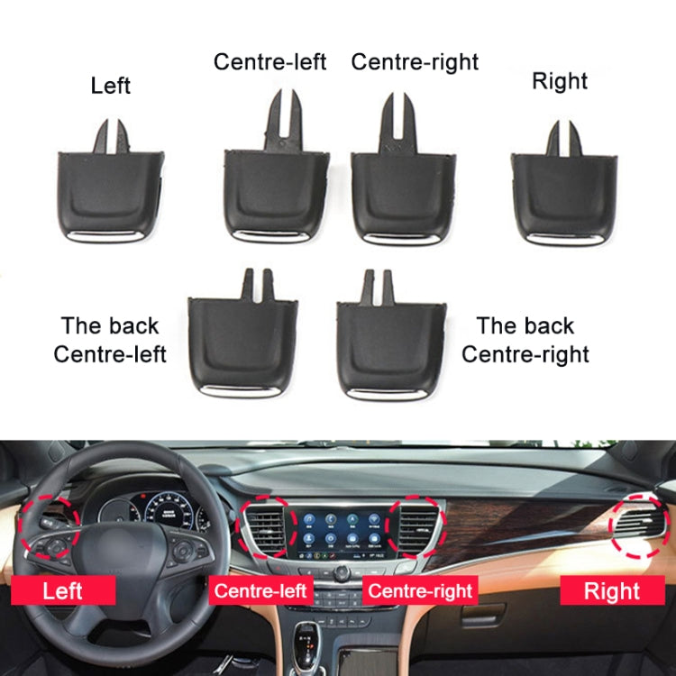 For Buick LaCrosse 2016-2021 Left-hand Drive Car Air Conditioning Air Outlet Paddle, Type:Rear Row Middle Left Side - Air Conditioning System by PMC Jewellery | Online Shopping South Africa | PMC Jewellery | Buy Now Pay Later Mobicred