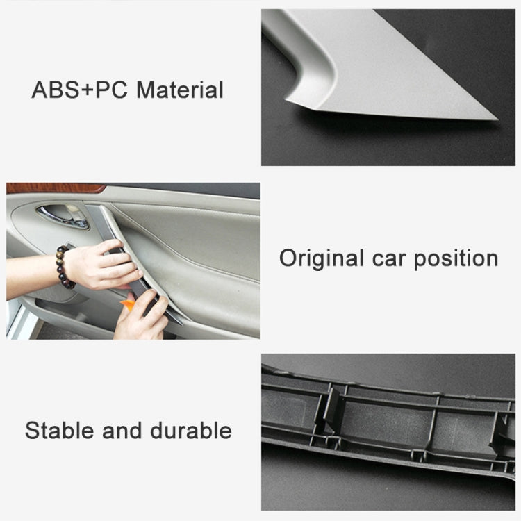For Toyota Camry 2006-2011 Left-hand Drive Car Door Inside Handle Cover 74646-06080, Type:Right Front(Silver) - Door Handles by PMC TechLife | Online Shopping South Africa | PMC TechLife | Buy Now Pay Later Mobicred