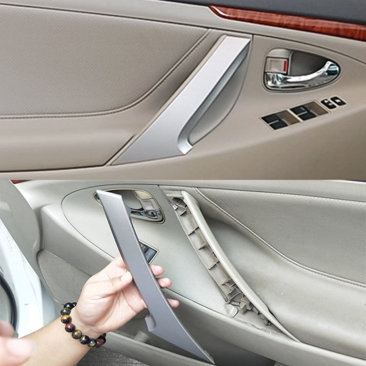 For Toyota Camry 2006-2011 Left-hand Drive Car Door Inside Handle Cover 74646-06080, Type:Right Rear(Silver) - Door Handles by PMC TechLife | Online Shopping South Africa | PMC TechLife | Buy Now Pay Later Mobicred