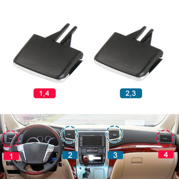 For Toyota Alphard 2011-2014 Left-hand Drive Car Air Conditioning Air Outlet Paddle 77620-SWA-A0-1, Type:Middle Left Side - Air Conditioning System by PMC Jewellery | Online Shopping South Africa | PMC Jewellery | Buy Now Pay Later Mobicred