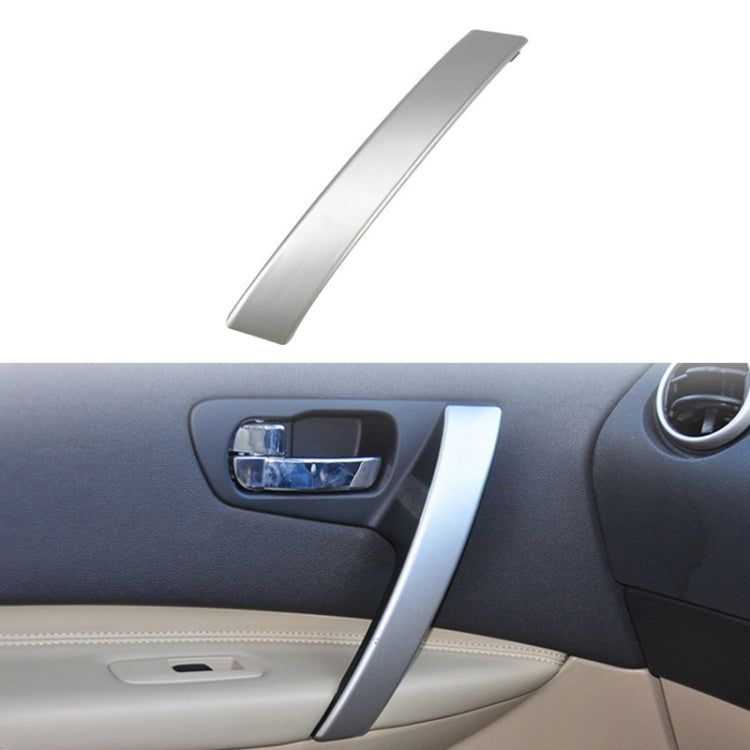 For Nissan Qashqai Left-Drive Car Door Inside Handle Cover, Type:Cover Left(Silver) - Door Handles by PMC Jewellery | Online Shopping South Africa | PMC Jewellery | Buy Now Pay Later Mobicred