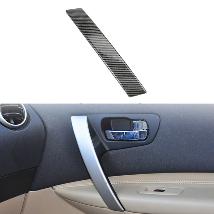 For Nissan Qashqai Left-Drive Car Door Inside Handle Cover, Type:Cover Right(Carbon Fiber) - Door Handles by PMC Jewellery | Online Shopping South Africa | PMC Jewellery | Buy Now Pay Later Mobicred