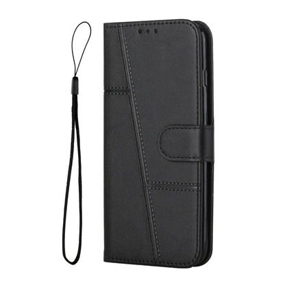 For Xiaomi Redmi Note 13 Pro 4G Global Stitching Calf Texture Buckle Leather Phone Case(Black) - Note 13 Pro Cases by PMC Jewellery | Online Shopping South Africa | PMC Jewellery | Buy Now Pay Later Mobicred