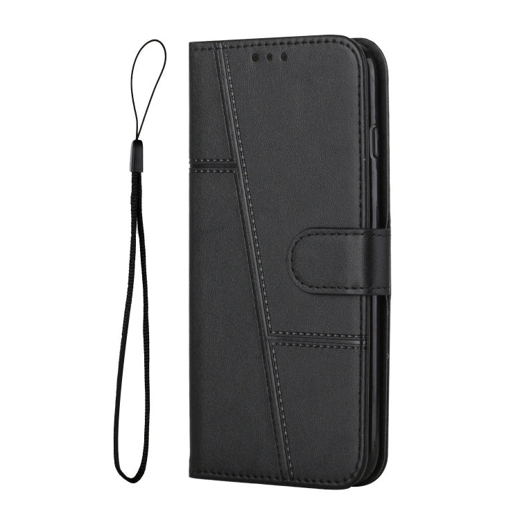 For Xiaomi Redmi A3 Stitching Calf Texture Buckle Leather Phone Case(Black) - Xiaomi Cases by PMC Jewellery | Online Shopping South Africa | PMC Jewellery | Buy Now Pay Later Mobicred