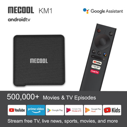 MECOOL KM1 4K Ultra HD Smart Android 9.0 Amlogic S905X3 TV Box with Remote Controller, 4GB+64GB, Support Dual Band WiFi 2T2R/HDMI/TF Card/LAN, EU Plug - Amlogic S905 by MECOOL | Online Shopping South Africa | PMC Jewellery | Buy Now Pay Later Mobicred