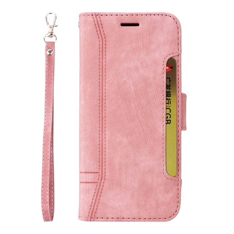 For iPhone 16 Pro BETOPNICE Dual-side Buckle Leather Phone Case(Pink) - iPhone 16 Pro Cases by BETOPNICE | Online Shopping South Africa | PMC Jewellery | Buy Now Pay Later Mobicred