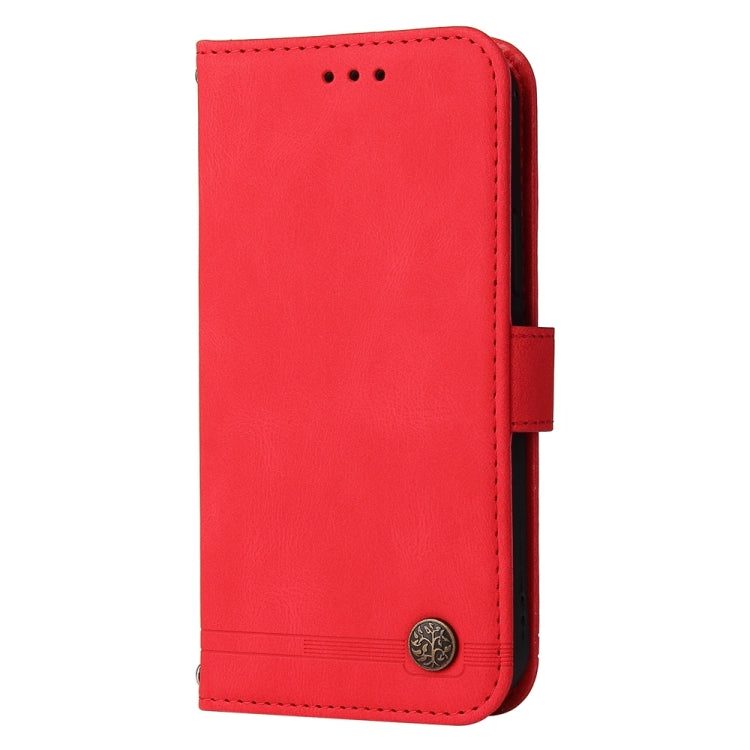 For iPhone 16 Skin Feel Life Tree Leather Phone Case(Red) - iPhone 16 Cases by PMC Jewellery | Online Shopping South Africa | PMC Jewellery | Buy Now Pay Later Mobicred