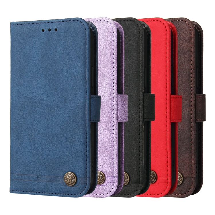 For iPhone 16e Skin Feel Life Tree Leather Phone Case(Blue) - iPhone 16e Cases by PMC TechLife | Online Shopping South Africa | PMC TechLife | Buy Now Pay Later Mobicred