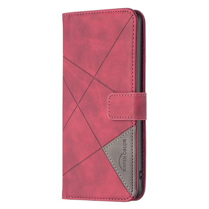 For iPhone 16 Pro Max Magnetic Buckle Rhombus Texture Leather Phone Case(Red) - iPhone 16 Pro Max Cases by PMC Jewellery | Online Shopping South Africa | PMC Jewellery | Buy Now Pay Later Mobicred