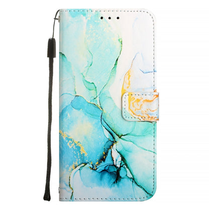 For iPhone SE 2024 PT003 Marble Pattern Flip Leather Phone Case(Green LS003) - More iPhone Cases by PMC Jewellery | Online Shopping South Africa | PMC Jewellery | Buy Now Pay Later Mobicred