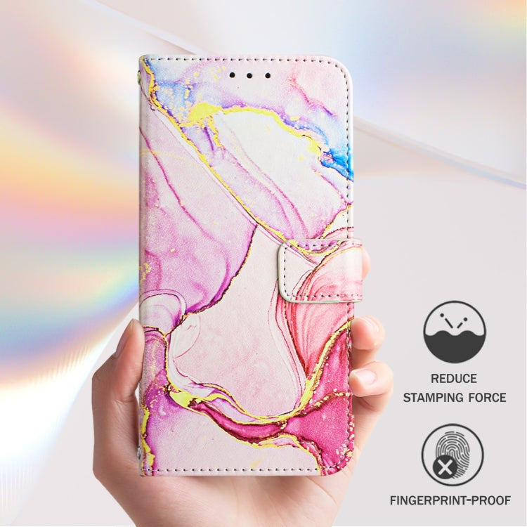 For iPhone 16 Plus PT003 Marble Pattern Flip Leather Phone Case(Rose Gold LS005) - iPhone 16 Plus Cases by PMC Jewellery | Online Shopping South Africa | PMC Jewellery | Buy Now Pay Later Mobicred