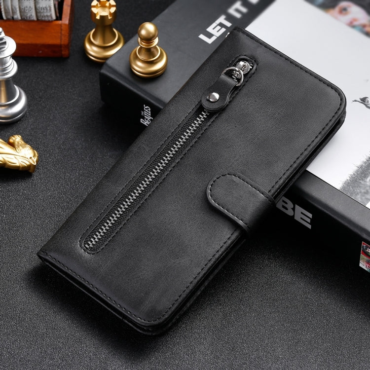 For Google Pixel 9 Fashion Calf Texture Zipper Leather Phone Case(Black) - Google Cases by PMC Jewellery | Online Shopping South Africa | PMC Jewellery | Buy Now Pay Later Mobicred