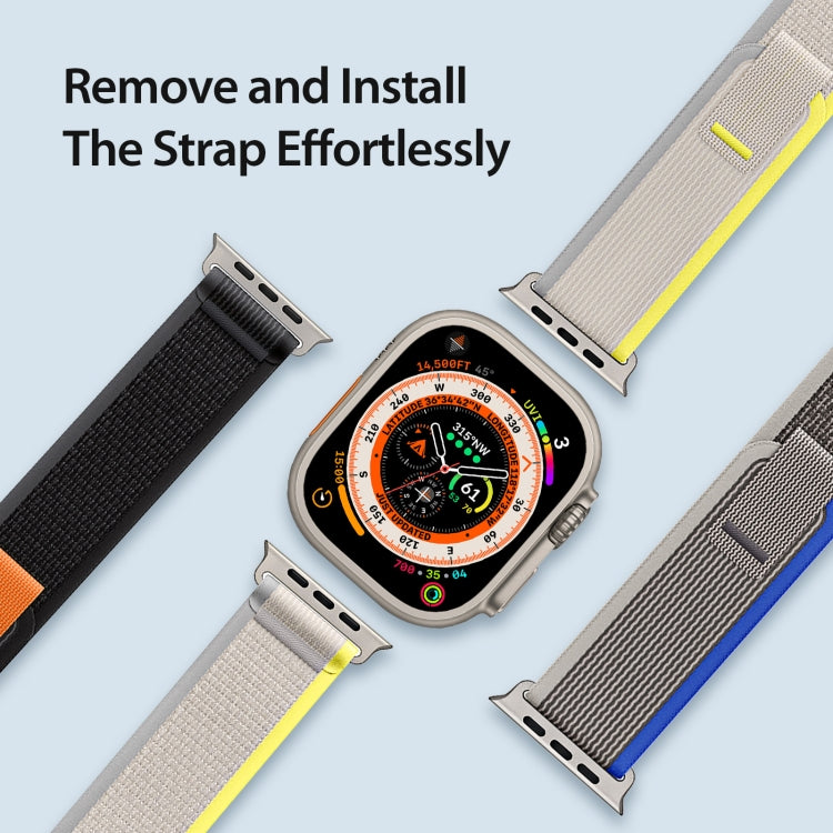 For Apple Watch 42mm DUX DUCIS YJ Series Nylon Watch Band(Yellow) - Watch Bands by DUX DUCIS | Online Shopping South Africa | PMC Jewellery | Buy Now Pay Later Mobicred