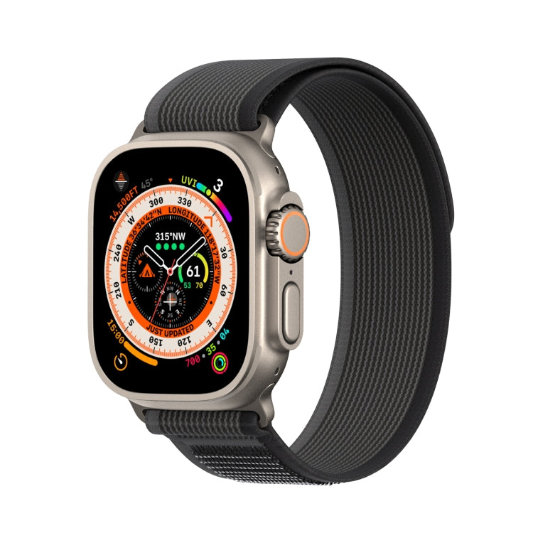 For Apple Watch 42mm DUX DUCIS YJ Series Nylon Watch Band(Black) - Watch Bands by DUX DUCIS | Online Shopping South Africa | PMC Jewellery | Buy Now Pay Later Mobicred